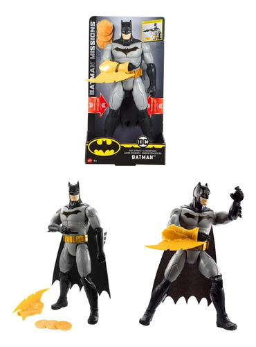 Figura De Acción Batman Misión Lanzador De Discos Original