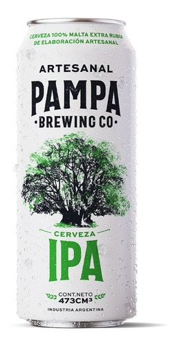 Imagen 1 de 2 de Cerveza Pampa Ipa 473cc X1