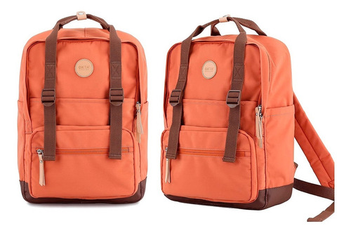 Imagen 4 de 10 de Mochila Estilo Retro Con División Para Notebook
