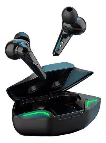 Auriculares inalámbricos Bluetooth Gamer X15 - Pantalla LED negra