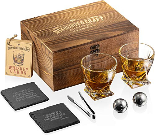 Set De Regalo Whisky Stones Para Hombre | Juego De Vasos Y P