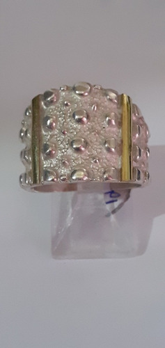 Anillo De Plata Y Oro Original