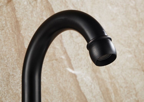 Llave Grifo Mezcladora Lavamanos Negro Acabado Mate