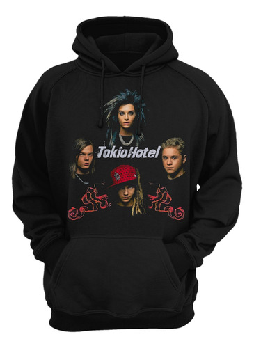 Sudadera Tokio Hotel, Unisex Con Capucha Y Cangurera 02