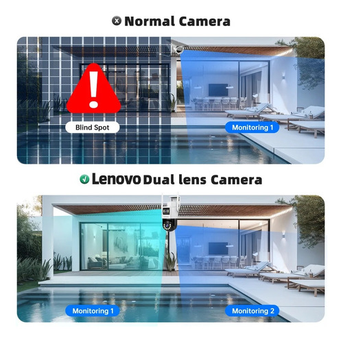 Câmera à Prova D'água Lenovo 5k e 5 Mpx branca X6T