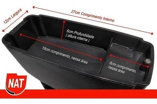 Apoio De Braço Encosto Nissan Kicks Ano 2016 À 2022 Couro