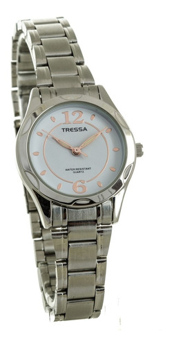 Reloj Tressa Dama Clasico Rose Azul Blanco Garantia Oficial 