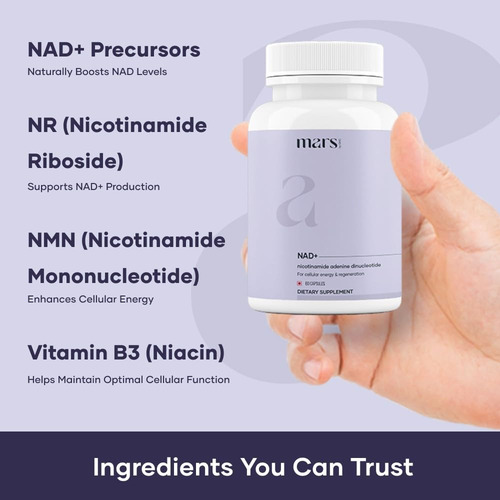 Mars By Ghc Capsulas Nad+ Nr Y Vitamina B3 60 Un