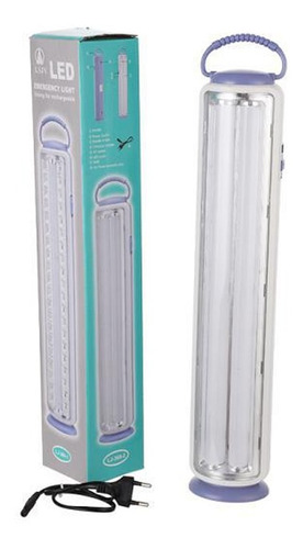 Luz De Emergencia Recargable Con Tubo 2400mah Lj360-2