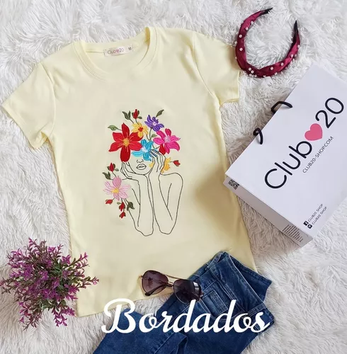 Polo Con Flores Bordadas Para Damas Niñas Señoritas en venta en Lima Lima  por sólo S/.   Perú