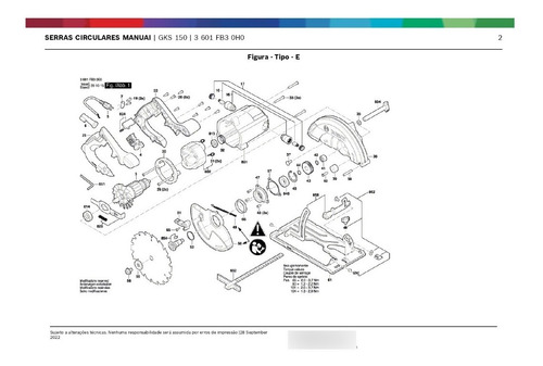 Peças Serra Circular Gks 150 Bosch *leia A Descrição*