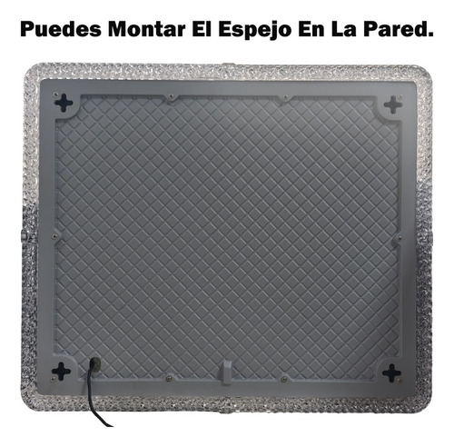 Espejo De Pie Rectangular Pared Luz Led Touch Rgb 14 Modos