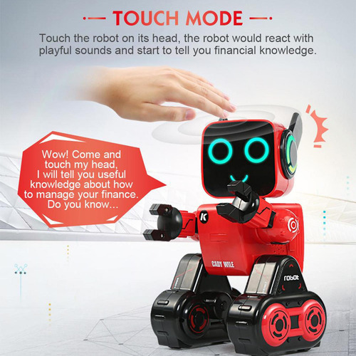 Rc Robot Inteligente Acción Música Led Ojos Programable