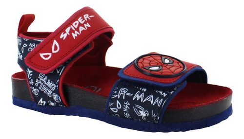 Spider Man Sandalia Huarache Moda Ajustable Rojo Niño 84622