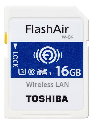 Toshiba Flashair 4ª Generacion Wifi Sd Sdhc Sdxc Tarjeta 16