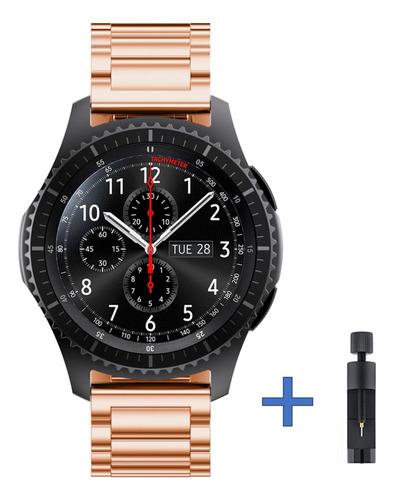 Correa Metálica Para Samsung Galaxy Watch3/gear S3 46mm 22mm