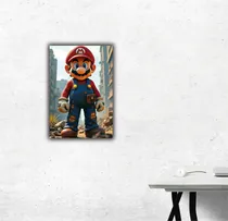Comprar Cuadro Decorativo Mario Bros Mario - 30 Mario Bros Bastidor De Madera