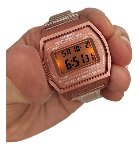 Relogio Casio Digital B640 Rose Feminino Caixa Original Nf
