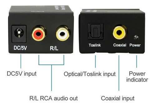 Conversor Tos Link Optico A Rca