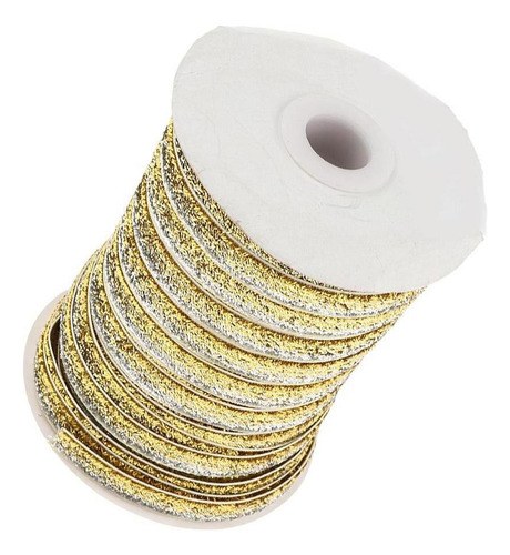 Cordón Cinta De De Brillo Metálico 45 Metros