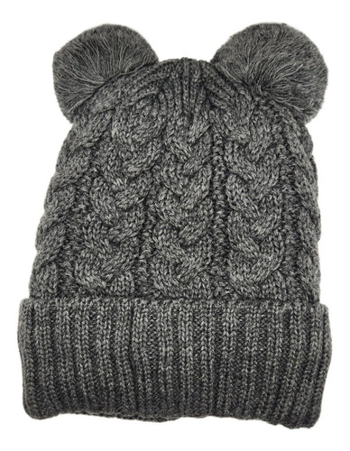 Gorro Bonete Beanie Frio Tejido Aran Liso