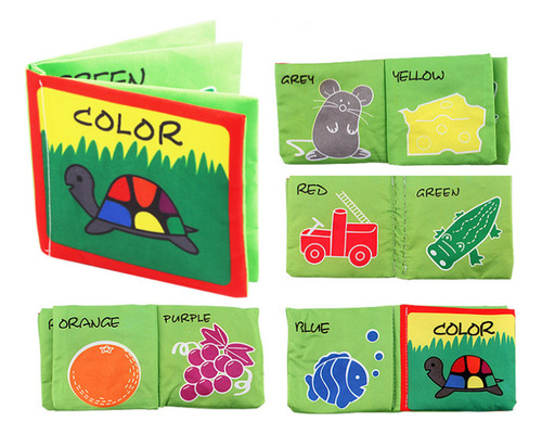 . Libro De Tela Suave For Bebés, Educativo Temprano, De 6