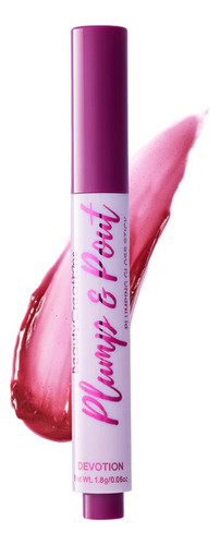 Beauty Creations Plump & Pout Plumping Gloss Stick-lip Gloss Acabado Brillante Color 09 Devotion