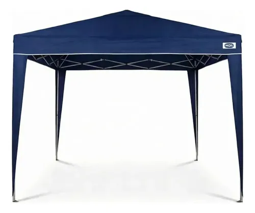 Tenda Gazebo MOR X-Flex Oxford Azul 3x3m Sanfonado Articulado Pé Alumínio + Bolsa de Transporte