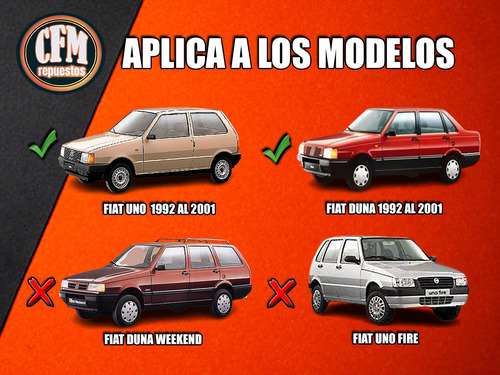 Imagen 2 de 5 de Kit Reparacion Palanca Cambios Y Selector Fiat Uno Duna