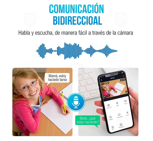 Imagen 7 de 10 de Camara Domo Socket E27 Foco Ip Wifi Rastreo Seguridad Fhd