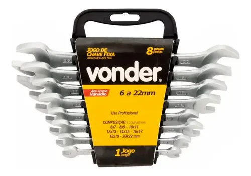 Jogo De Chaves Fixas 6 Mm A 22 Mm Vonder
