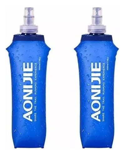 Botella De Agua Plegable Aonijie De 500 Ml, 2 Piezas .