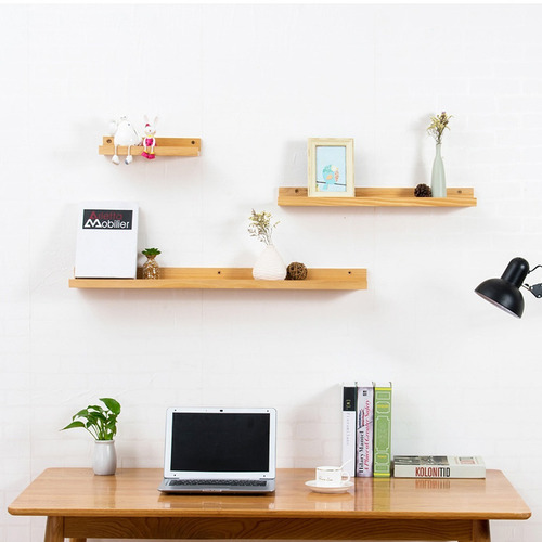 Imagen 7 de 8 de Set X 3 Repisas Libros Madera Pino 100% Maciza Ref: Miami