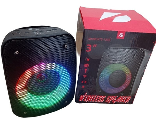 Caixa De Som Bluetooth Rgb Kts Speaker 1335