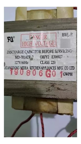 Transformador De Microondas Md-701atr-2 127v Md 701 Atr2 (Usado)