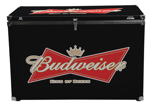 Caixa Térmica Budweiser Preta 500 Litros P/ Bebidas