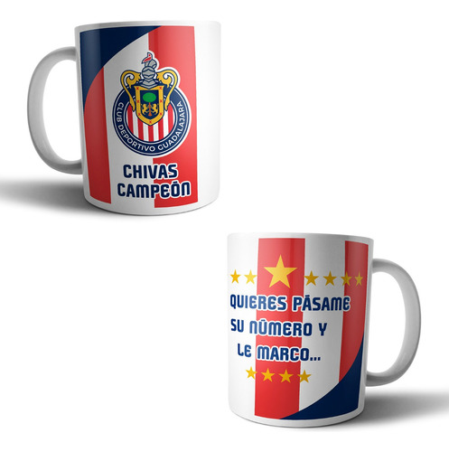 Taza Chivas De Guadalajara Campeón Campeonato Fútbol