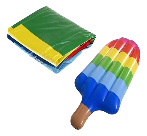 Salvavidas Inflable Colchoneta Forma De Paleta 176x60x15cm Varios