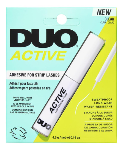Pincel Adhesive Duo Active Clear Para Pestañas, 4,6 G
