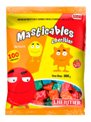 Caramelos Masticables 100u Lheritier Frutal -ciudad Cotillón