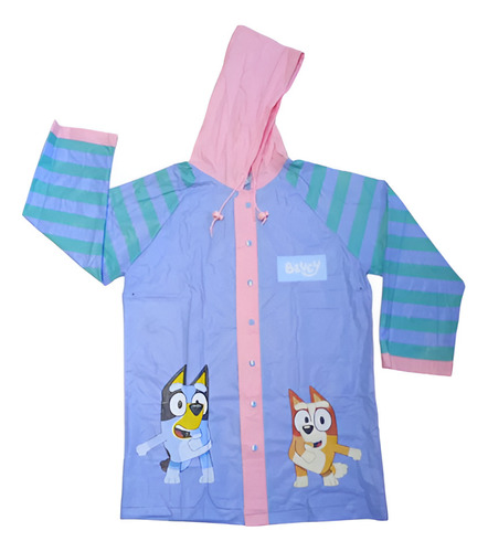 Pilotos De Lluvia Para Niños Impermeable Bluey Wabro Capucha