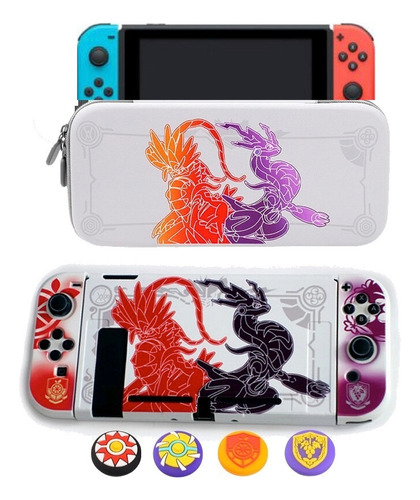 Estuche + Funda + Grips Correa Nintendo Switch Normal & Oled