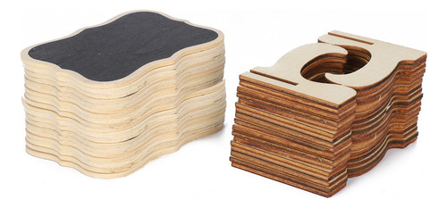 Minipizarra De Madera, Juego De 2 Letreros Para Colocar Tarj