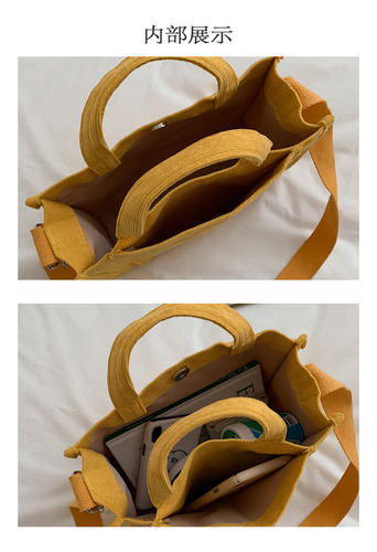 Bolso De Hombro Tipo Tote De Para Pana Para Mujer