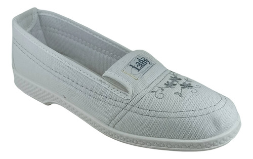Zapatilla Pancha Lady Señora Lona Frescas Comodas Elastico