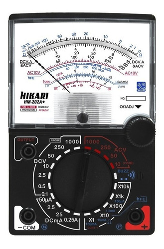 Multímetro Analógico Hm-202a+ 20k Ohms/volt Corrente Hikari 