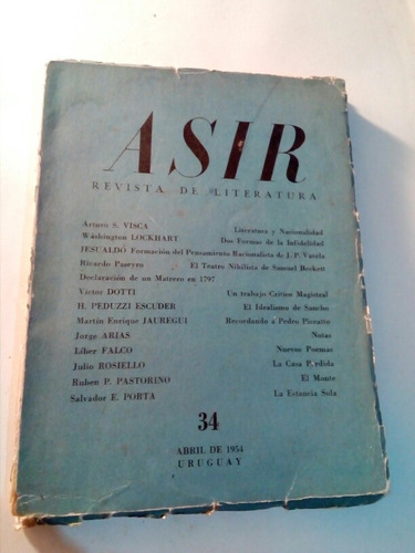 Revista Asir, Número 34, Abril De 1954