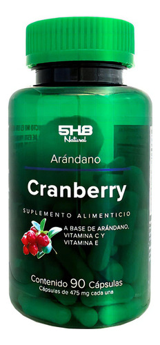 5h8 Arándano Vitamina C Y Vitamina E 475 Mg 90 Caps Sin Sabor