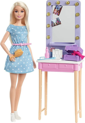 Barbie Big City Big Dreams Set Maquillaje Y Mueble Espejo | Cuotas sin interés Barbie Big City Big Dreams Set Maquillaje Y Mueble Espejo | Cuotas sin interés