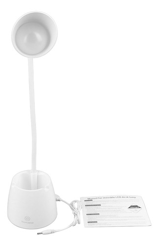 Escritorio Led Portátil, Blanco, Creativo, Recargable, De Le